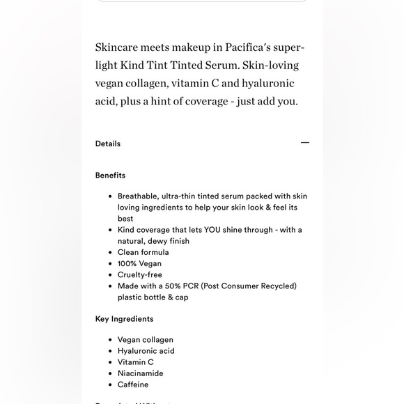 Pacifica Kind Tint serum New - Picture 5 of 10